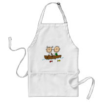 Stick Figure Boat Fishing Tshirts and Gifts Aprons