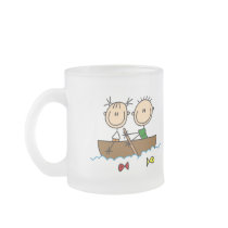 Stick Figure Boat Fishing Tshirts and Gifts Mugs
