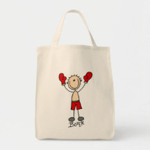 Stick Figure Boxer T-shirts and Gifts Canvas Bags