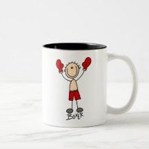 Stick Figure Boxer T-shirts and Gifts Mug