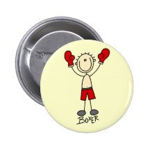 Stick Figure Boxing T-shirts and Gifts Pins