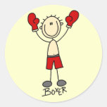 Stick Figure Boxing T-shirts and Gifts Sticker