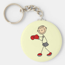 Stick Figure Boxing Tshirts and Gifts Key Chains