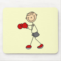 Stick Figure Boxing Tshirts and Gifts Mousepads