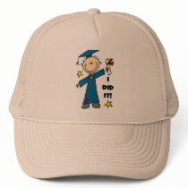 Stick Figure Boy Graduate T-shirts and Gifts Hat