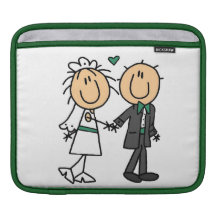 Stick Figure Bride and Groom T-shirts and Gifts Sleeve For MacBook Air