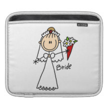 Stick Figure Bride T shirts and Gifts MacBook Air Sleeves