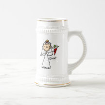 Stick Figure Bride T shirts and Gifts Mug