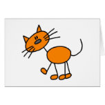 Stick Figure Cat T-shirts and Gifts Cards