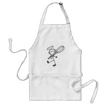 Stick Figure Chef with Whisk Tshirts Apron