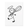 Stick Figure Chef with Whisk Tshirts Post Cards