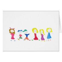 Stick Figure Children 2 Cards