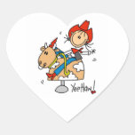 Stick Figure Cowgirl Yee Haw T-shirts and Gifts Sticker
