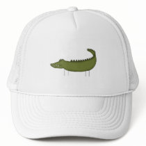 Stick Figure Crocodile tshirts and Gifts Mesh Hats