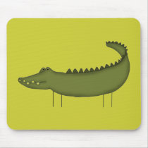Stick Figure Crocodile tshirts and Gifts Mouse Pads