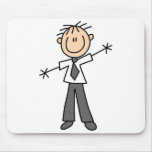Stick Figure Dad Mousepad