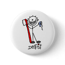 Stick Figure Dentist Buttons
