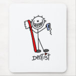 Stick Figure Dentist Mouse Pads