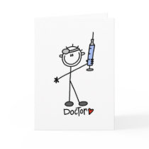 Stick Figure Doctor Greeting Cards