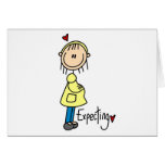 Stick Figure Expecting Baby Greeting Card