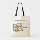 Stick Figure Female Soccer Goalie  Bag