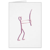 stick figure fisherman greeting cards
