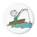 Stick Figure Fishing Magnet