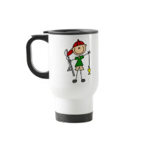 Stick Figure Fishing Mug