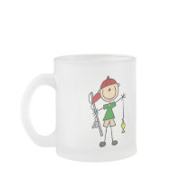 Stick Figure Fishing Tshirts and Gifts Mug