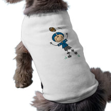 Stick Figure Football Blue Dog Clothes