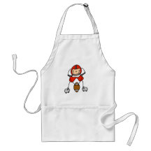Stick Figure Football Red Apron