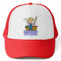 Stick Figure Girl Fishing T-shirts and Gifts Hats