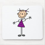 Stick Figure Girl Mousepad