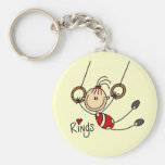 Stick figure girl on Rings Tshirts and Gifts Keychains