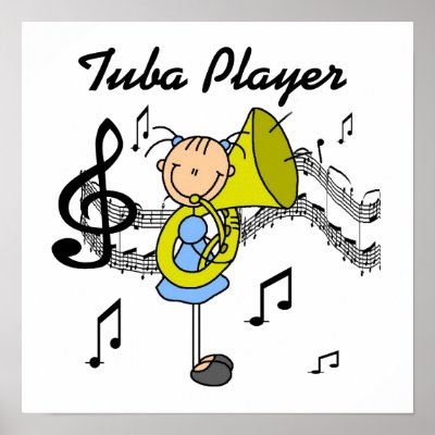 Cartoon Tuba Player
