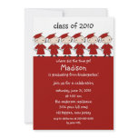 Stick Figure Girls & Boys Graduation Invitation