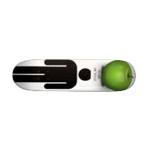 stick_figure, Green_Apple_361131044_std, MARK M... Custom Skateboard