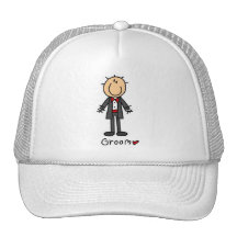 Stick Figure Groom T-shirts and Gifts Hats