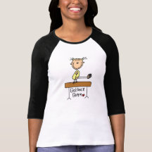 Stick Figure Gymnast on Balance Beam T-shirts