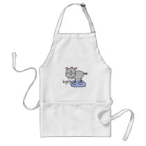 Stick Figure Hippo T-shirts and Gifts Apron