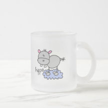Stick Figure Hippo T-shirts and Gifts Coffee Mugs