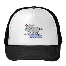Stick Figure Hippo T-shirts and Gifts Hats
