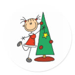 Stick Figure Holiday  Tree