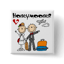 Stick Figure Honeymooner T-shirts and Gifts Buttons