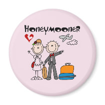 Stick Figure Honeymooner T-shirts and Gifts Fridge Magnets