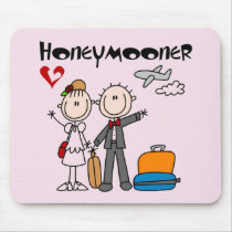 Stick Figure Honeymooner T-shirts and Gifts Mouse Mat