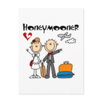 Stick Figure Honeymooner T-shirts and Gifts Postcard