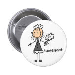 Stick Figure Housekeeper Button