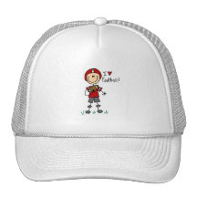 Stick Figure I Love Football T-shirts and Gifts Hat