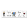 Stick Figure Just Married Bumper Stickers